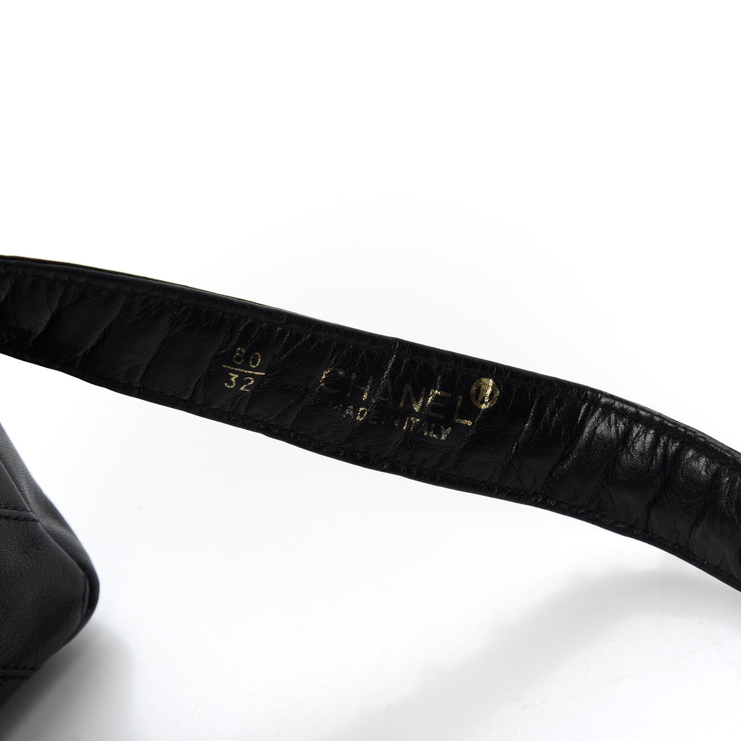 Chanel Calfskin Diamond Embossed Flap Waist Belt Bag Black 12 of 12