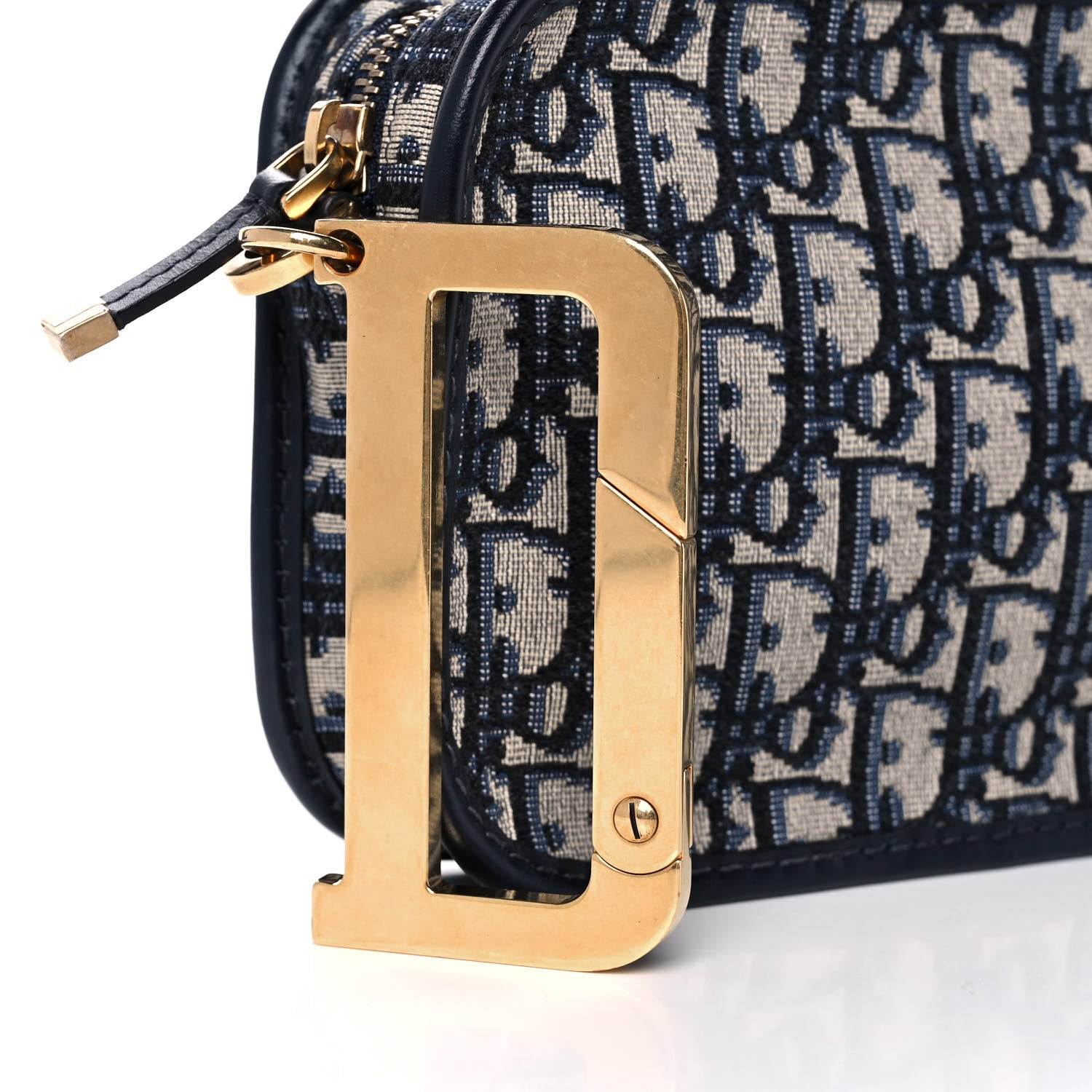Christian Dior Oblique Diorquake Clutch Blue 8 of 11