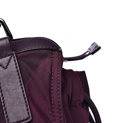 Burberry Nylon Check Small Buckleigh Packable Tote Purple 16 of 18