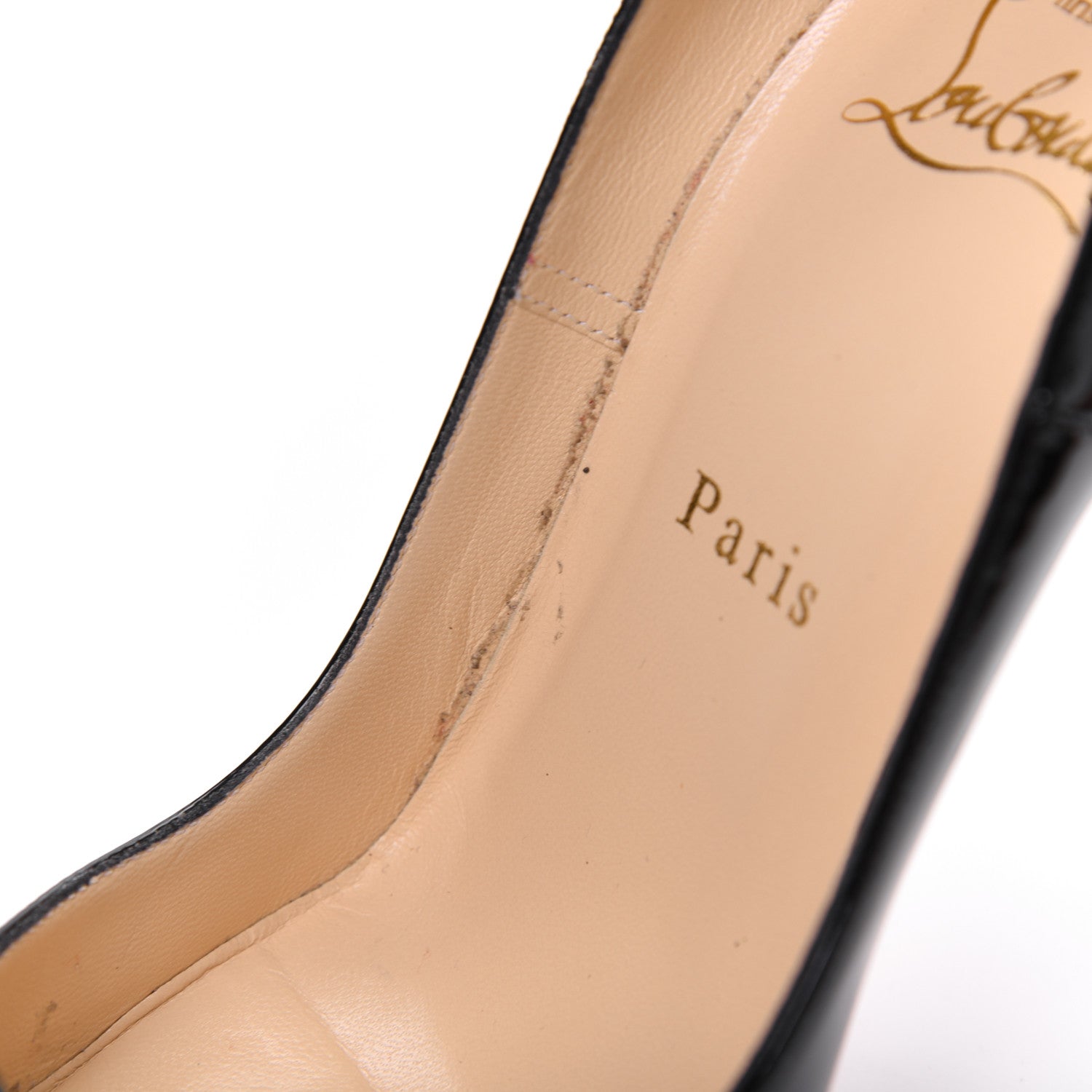 Christian Louboutin Patent So Kate 120 Pumps 37.5 Black 9 of 11