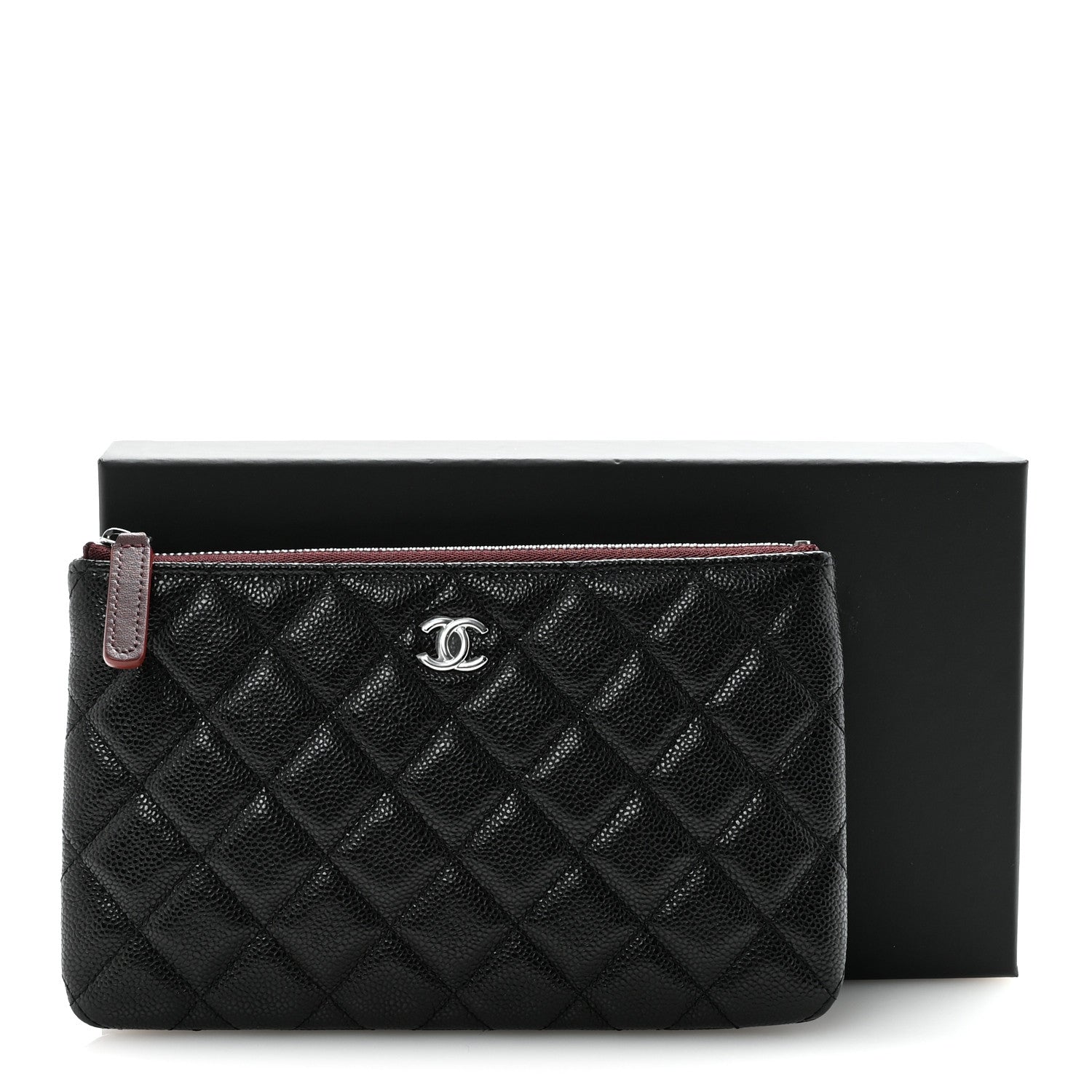 Chanel Caviar Quilted Cosmetic Case Black 8 of 8