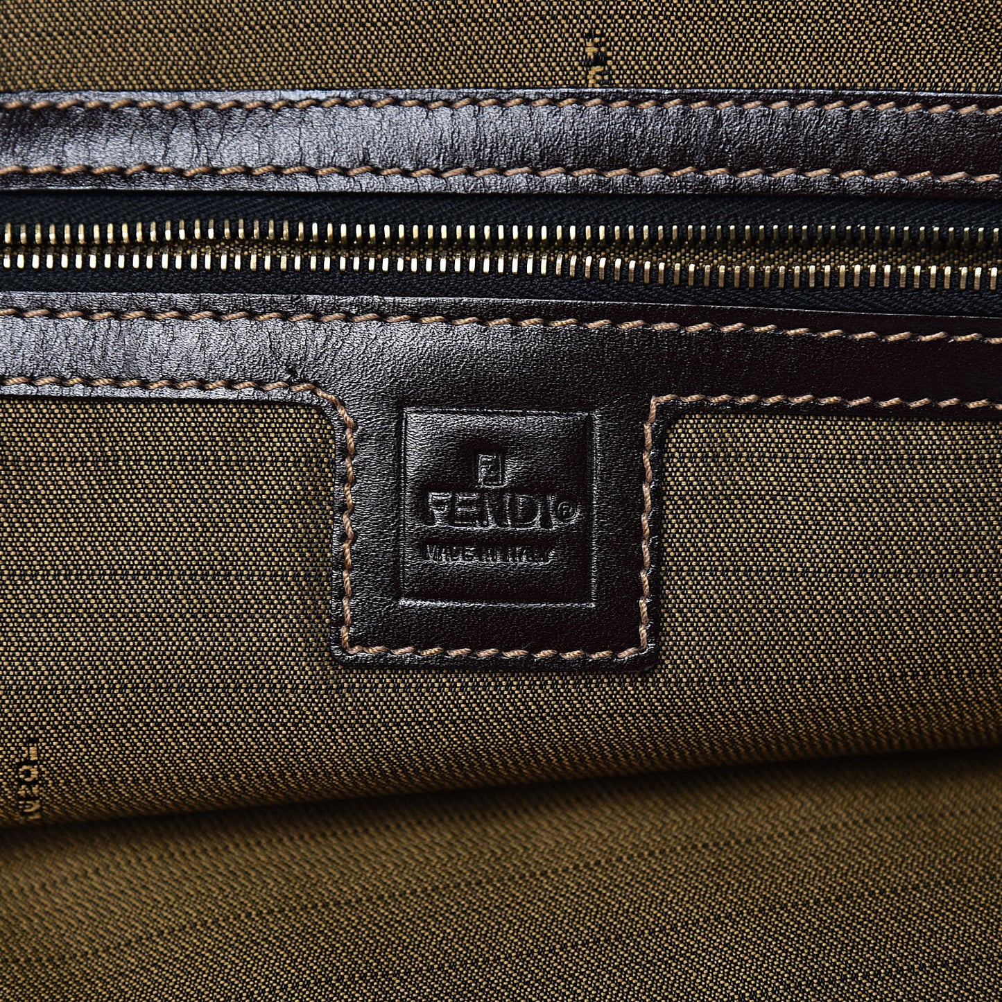 Zucca Large Zip Tote Tobacco