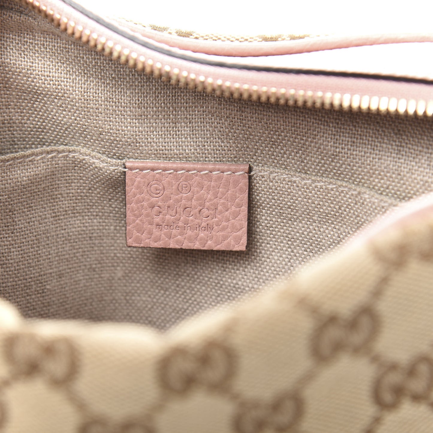 Monogram Mini Bree Messenger Bag Beige Soft Pink