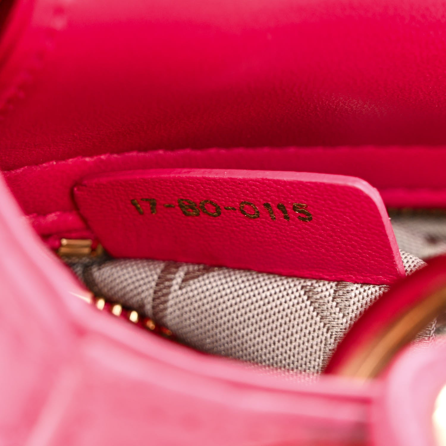 Christian Dior Lambskin Cannage Mini Lady Dior Fuchsia 7 of 15
