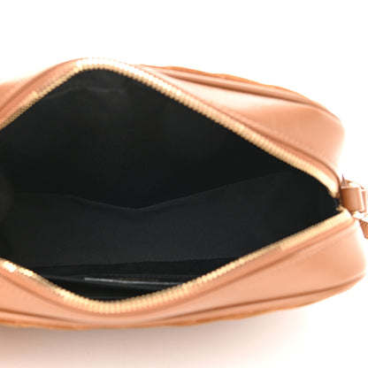 Saint Laurent Suede Matelasse Monogram Lou Camera Bag Cinnamon 5 of 10