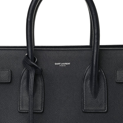 Saint Laurent Grained Calfskin Small Sac De Jour Black 7 of 14