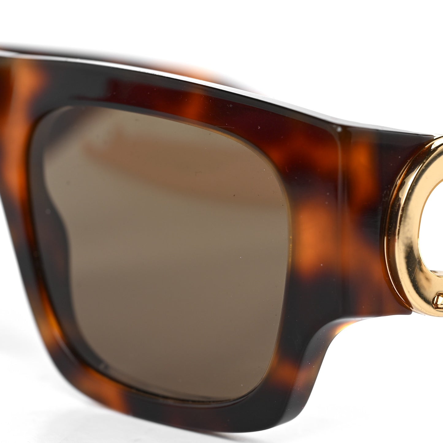Acetate LV Link Square Sunglasses Z1479W Dark Tortoise