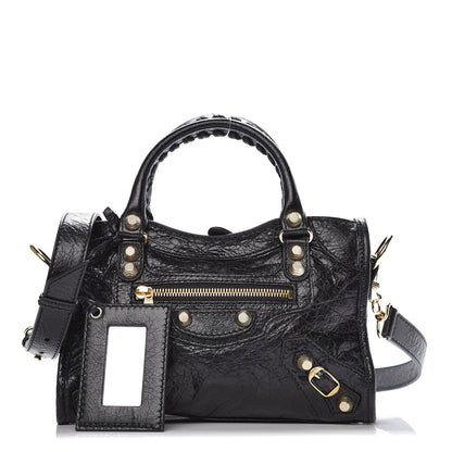 Balenciaga Agneau Giant 12 Gold Hardware Mini City Black 1 of 9