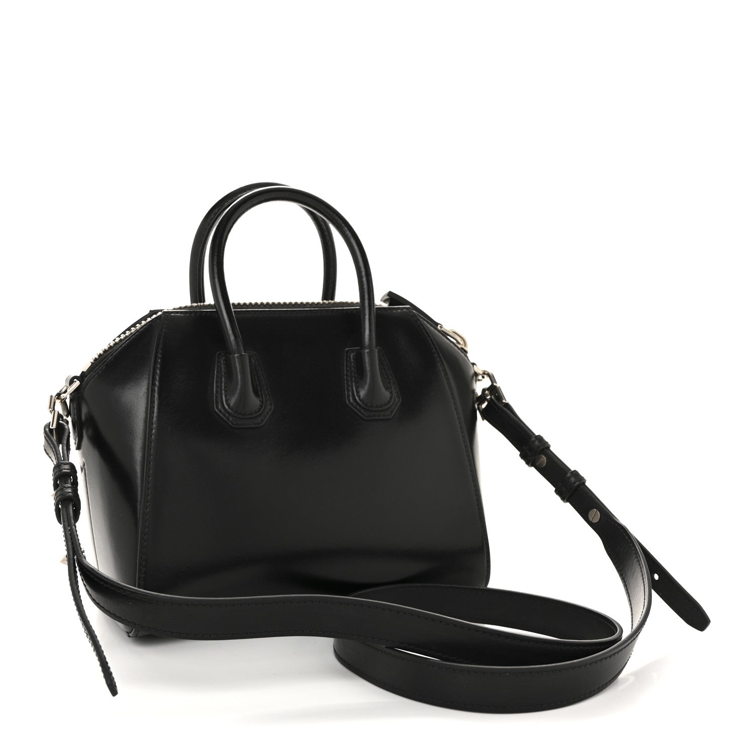 Givenchy Shiny Lord Calfskin Mini Antigona Black 3 of 13