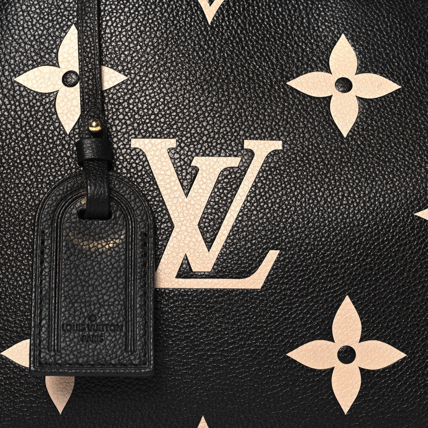 Louis Vuitton Empreinte Monogram Giant Petit Palais Black Beige 7 of 9