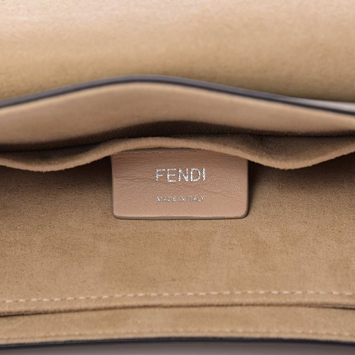 Fendi Vitello Baltico Scalloped Studded Kan I Shoulder Bag Amido 6 of 16