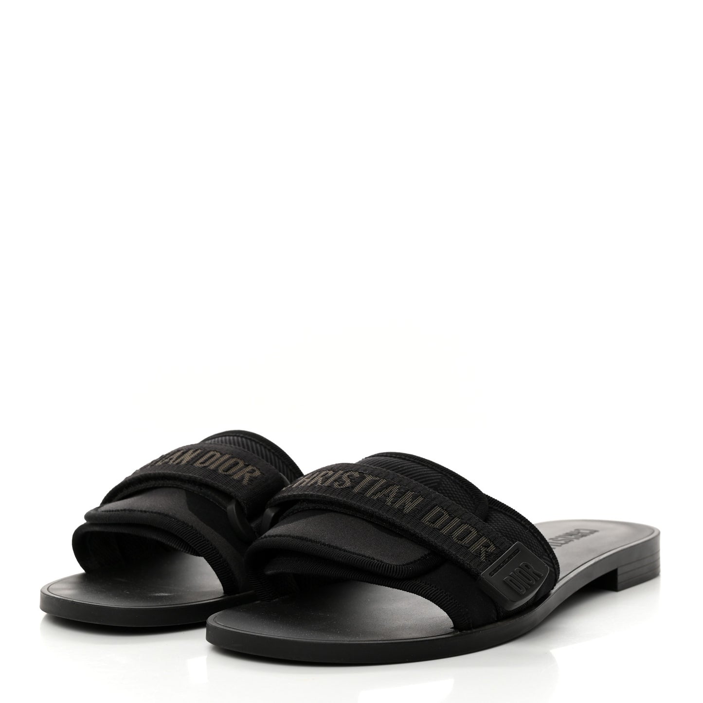Technical Stretch Fabric Camouflage Dio(r)evolution Slide Sandals 38 Black Military