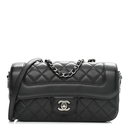 Chanel Calfskin Quilted Small Coco Corset Flap Black 1 of 12