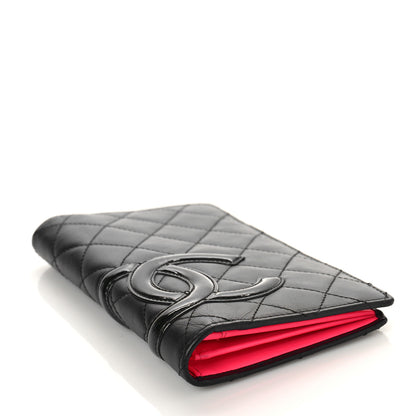Chanel Calfskin Quilted Cambon Yen Wallet Black 4 of 10