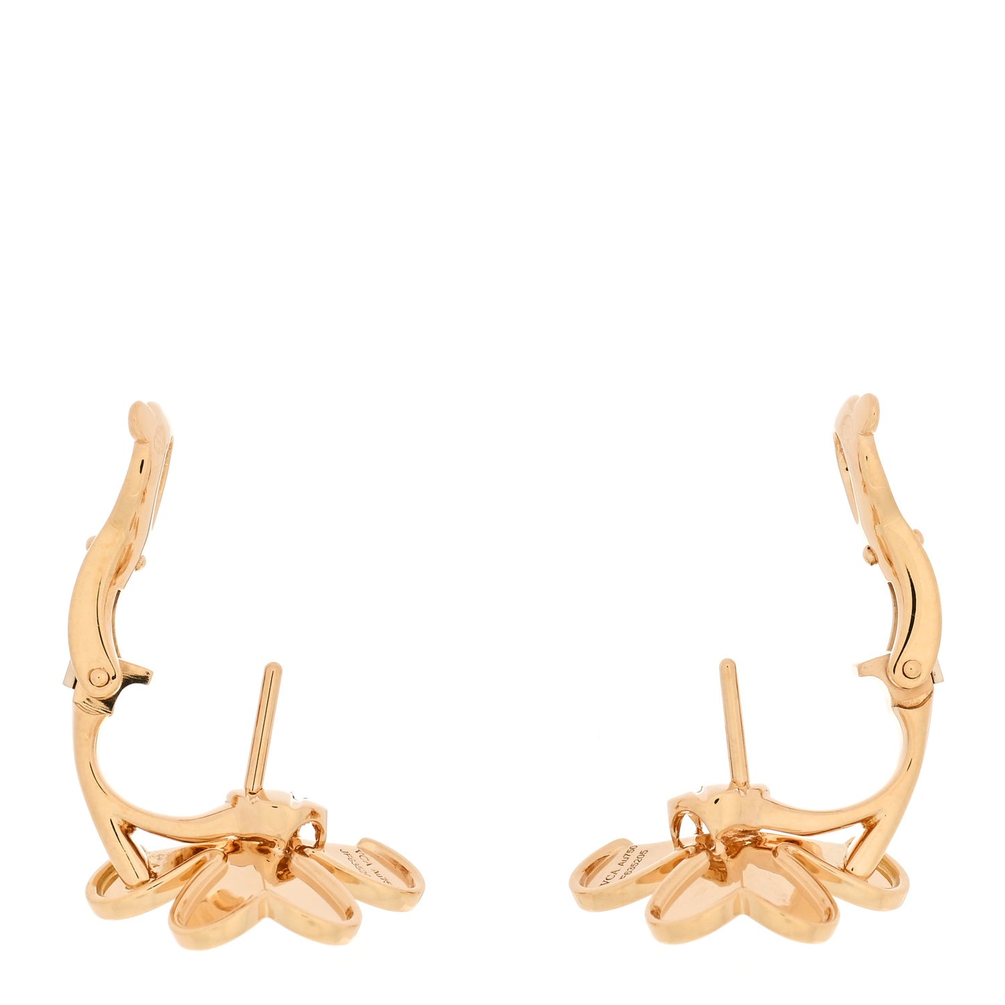 18K Yellow Gold Diamond Small Frivole Earrings