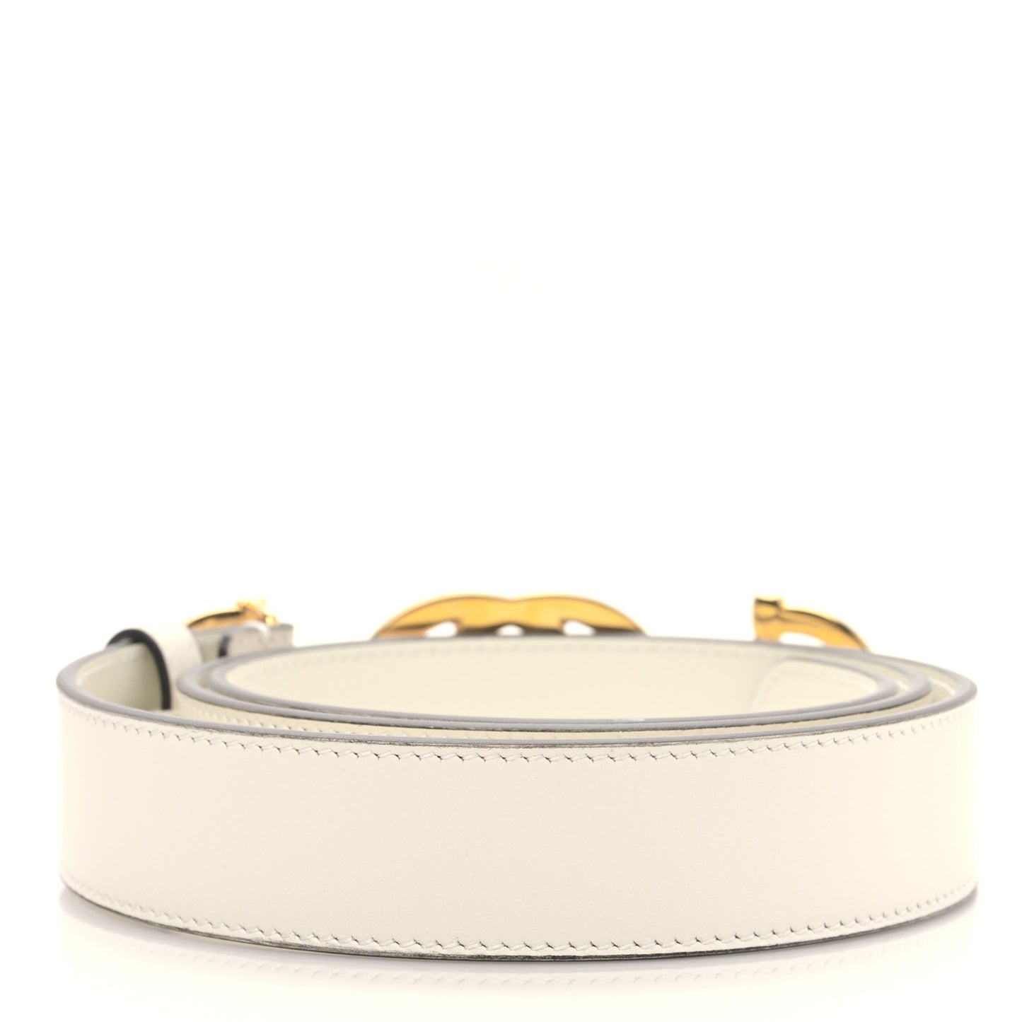 Calfskin Trapuntata Zumi 30mm Belt 90 36 White