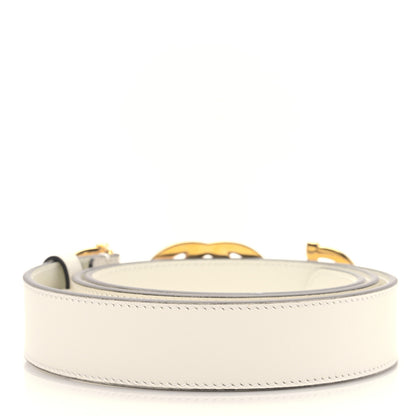 Gucci Calfskin Trapuntata Zumi 30mm Belt 90 36 White 2 of 4