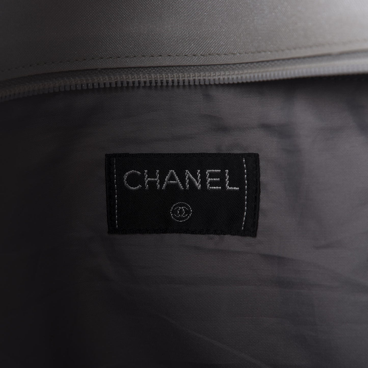 Canvas Sport Tote Grey White