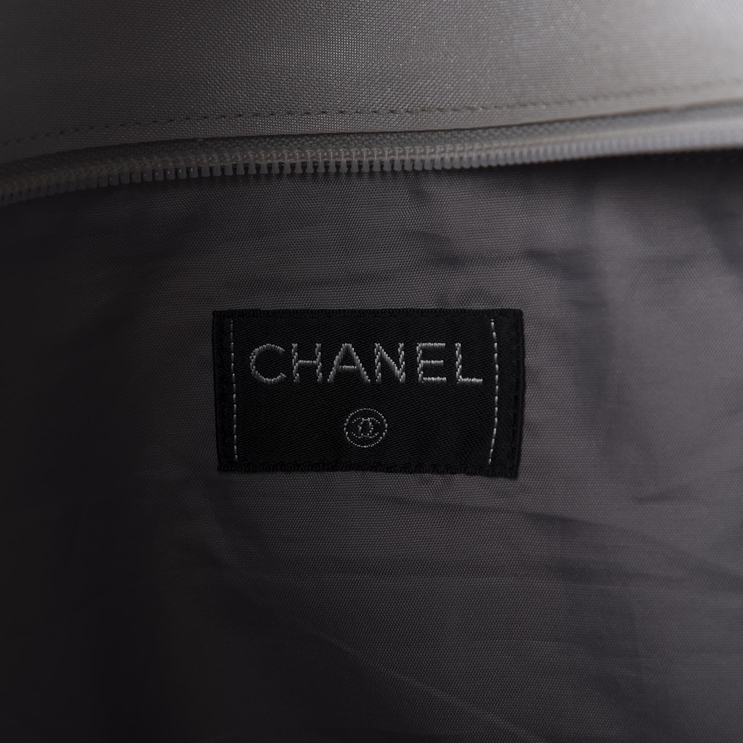 Chanel Canvas Sport Tote Grey White 8 of 10