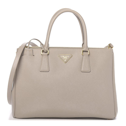Prada Saffiano Medium Galleria Double Zip Tote Pomice 1 of 15