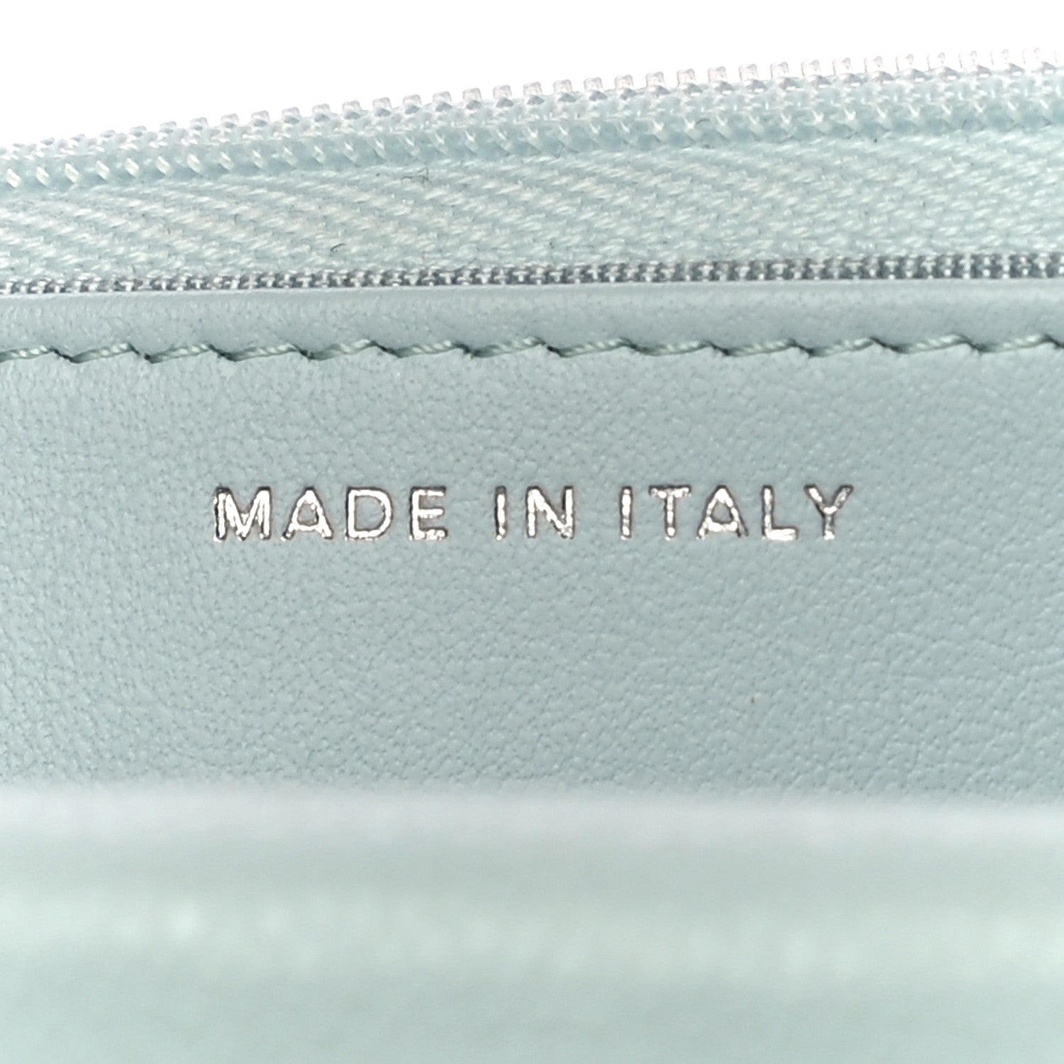 Chanel Caviar Quilted Wallet On Chain WOC Light Blue 7 of 12
