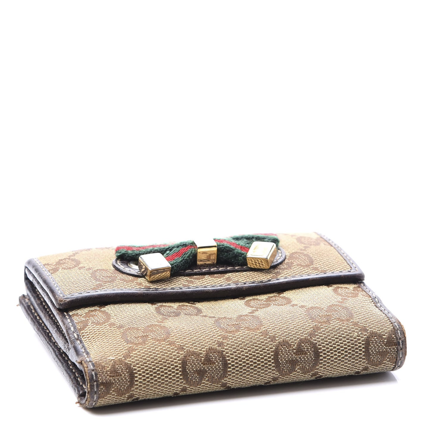 Monogram Princy Compact French Flap Wallet Brown