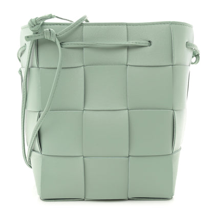 Bottega Veneta Nappa Maxi Intrecciato Small Cassette Bucket Bag New Sauge 1 of 9