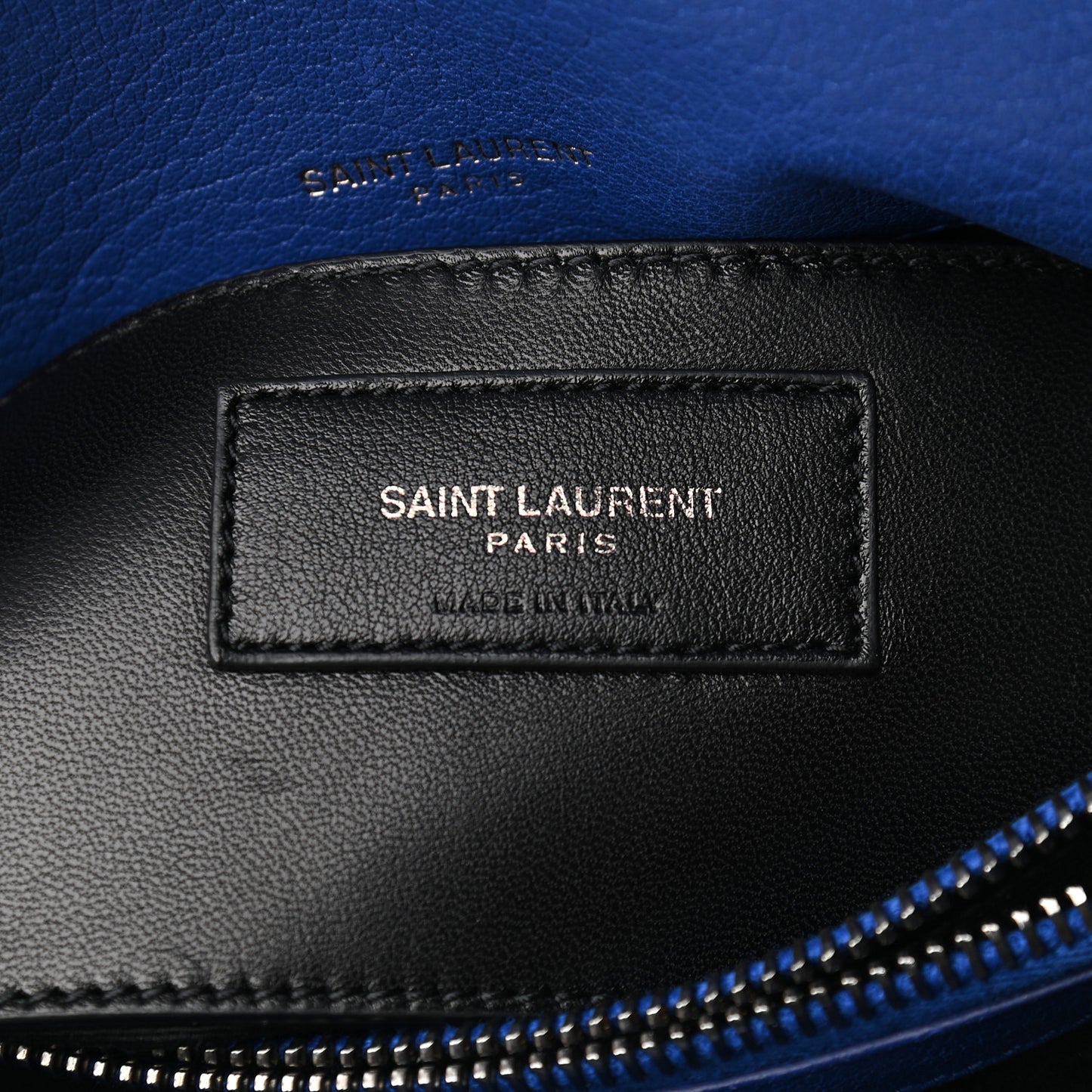 Sheepskin Matelasse Chevron Monogram Medium College Bag Royal Blue