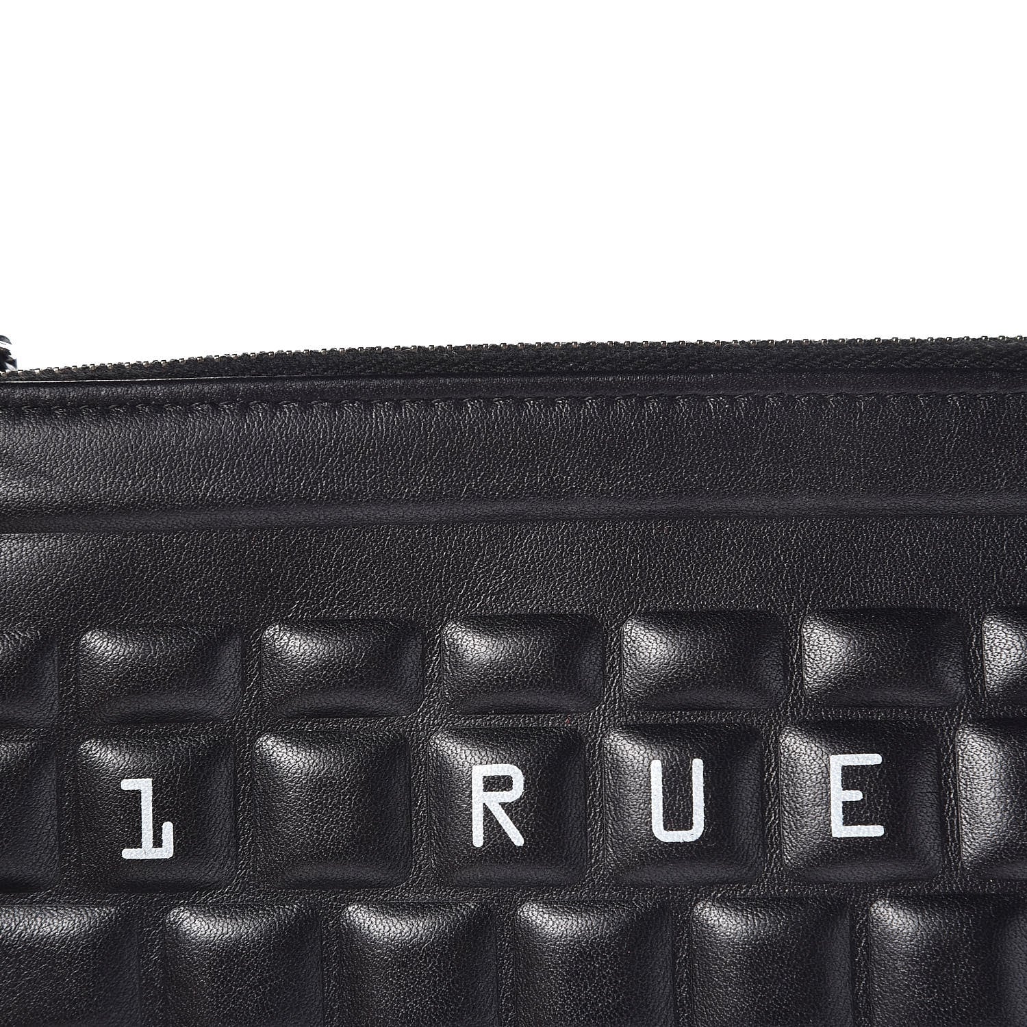 Chanel Metallic Calfskin Keyboard Pouch Black 10 of 10