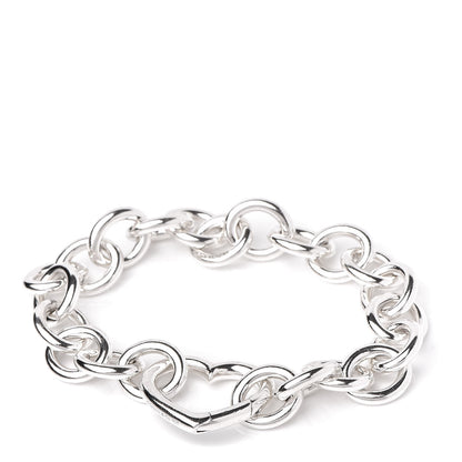 Tiffany Sterling Silver Open Heart Clasp Bracelet 1 of 4