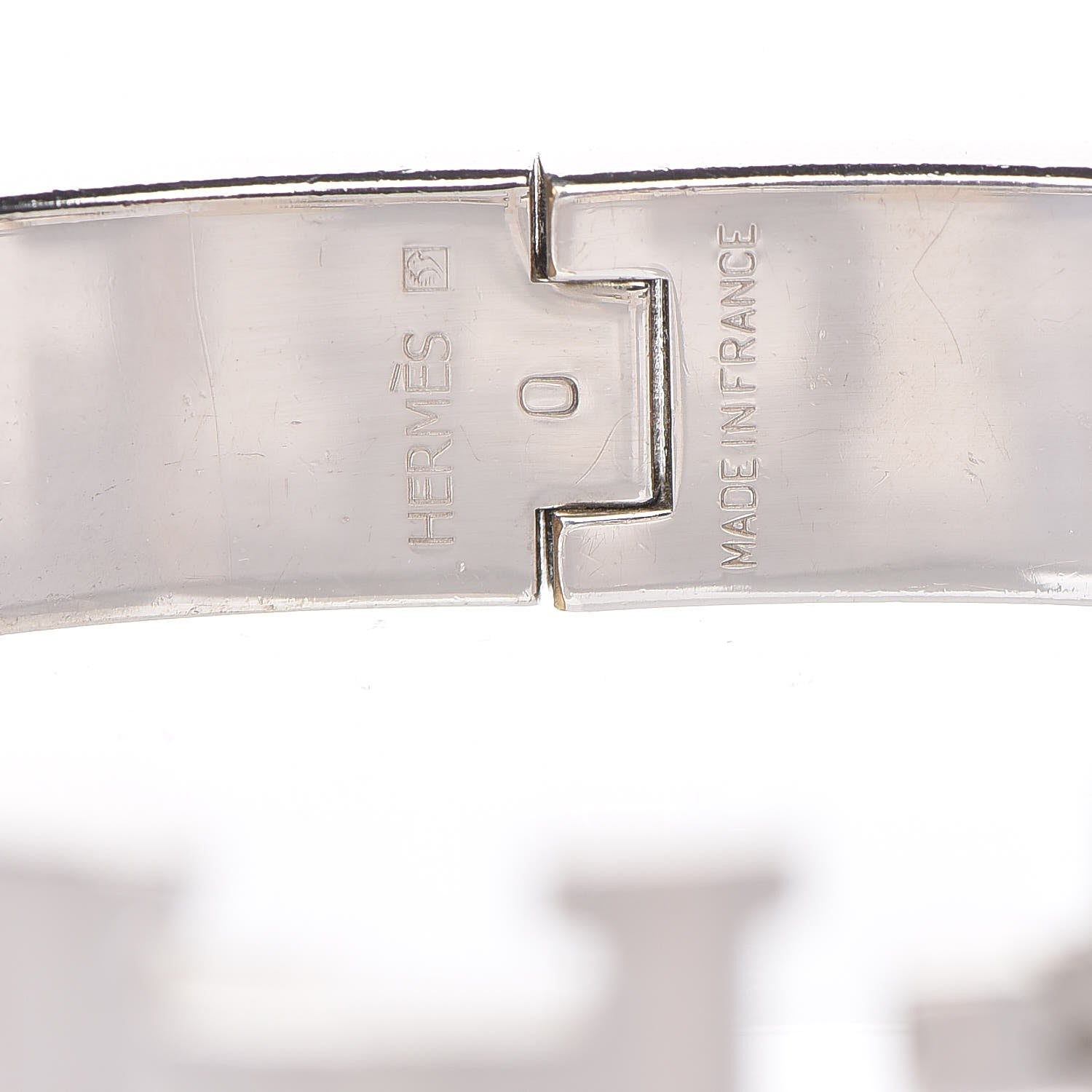Hermes Enamel Narrow Clic Clac H Bracelet PM White 5 of 7