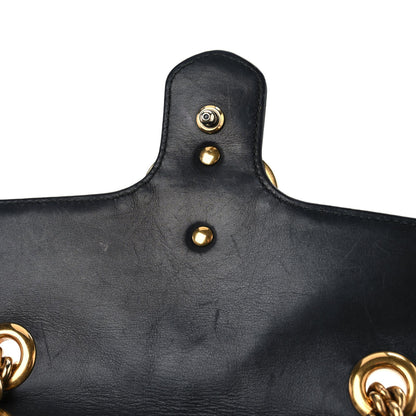 Gucci Calfskin Matelasse Mini GG Marmont Shoulder Bag Black 15 of 17