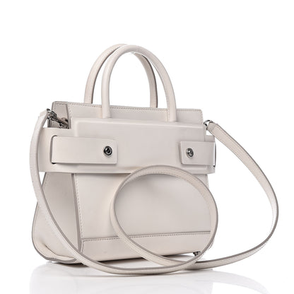 Givenchy Grained Calfskin Mini Horizon Satchel Off White 3 of 13