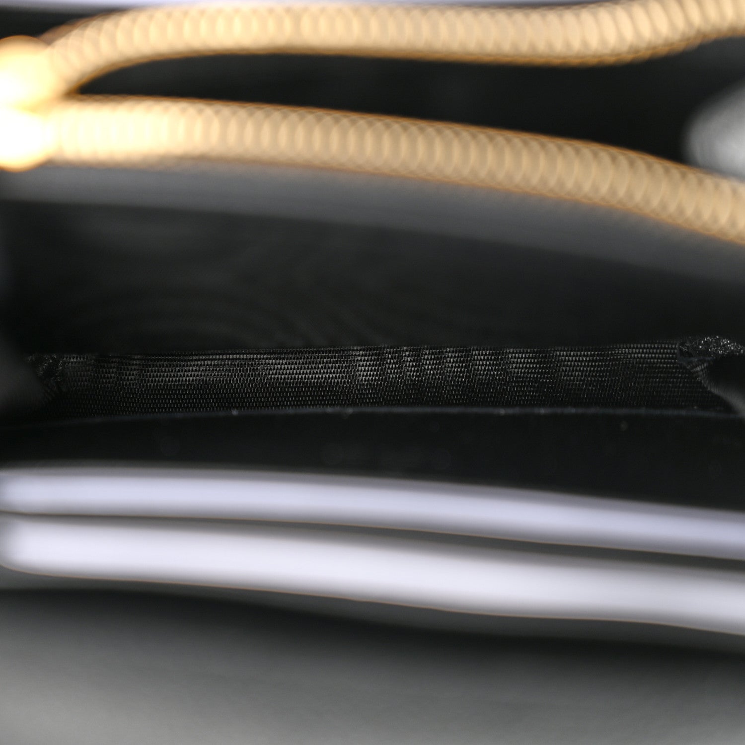 Gucci Roxy Calfskin Medium Blondie Chain Wallet Black 5 of 12