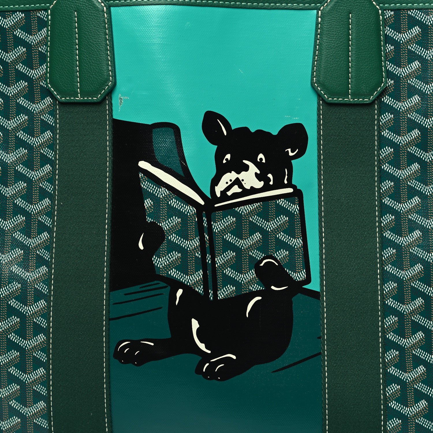 Goyard Goyardine Villette Tote Green 8 of 10