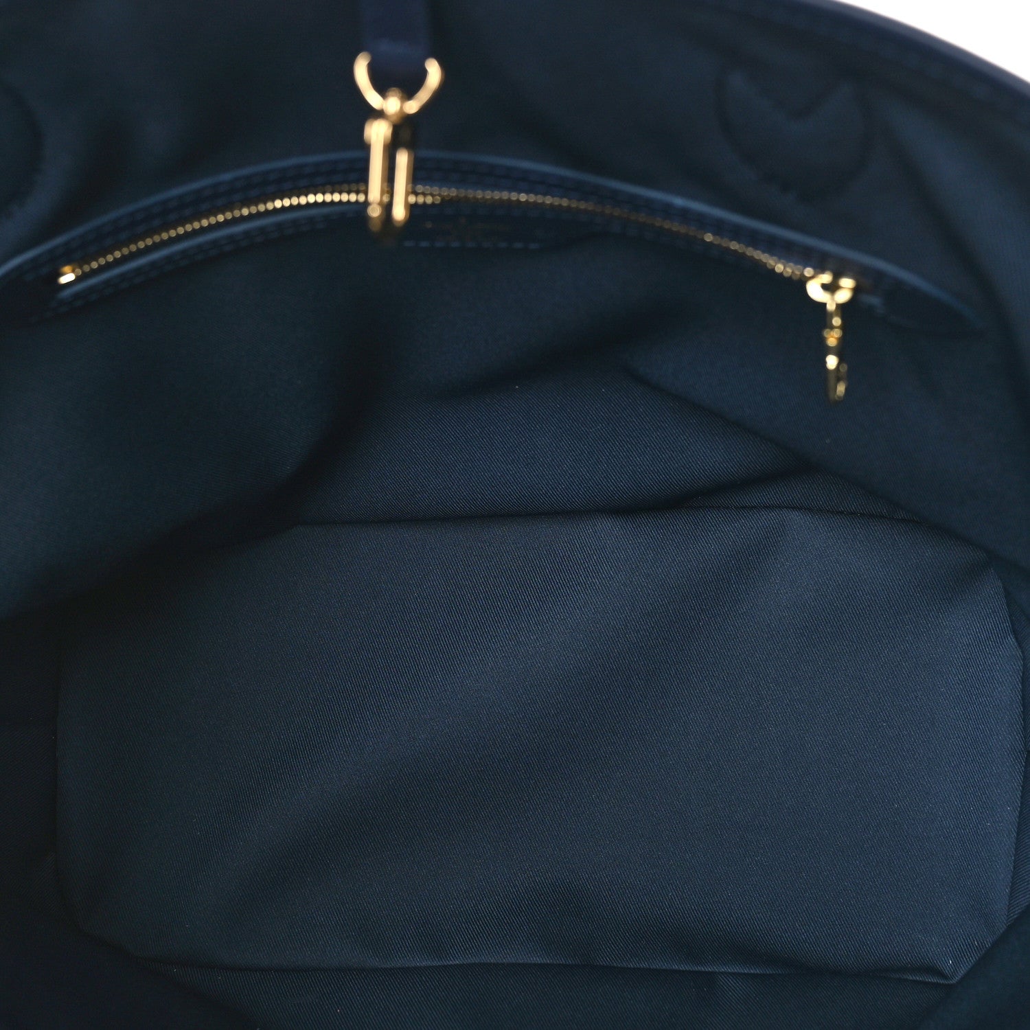 Louis Vuitton Monoglam Neverfull MM Blue 6 of 8