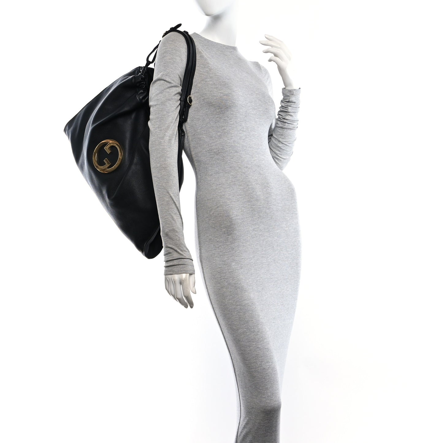 Calfskin Large Blondie Tote  Black