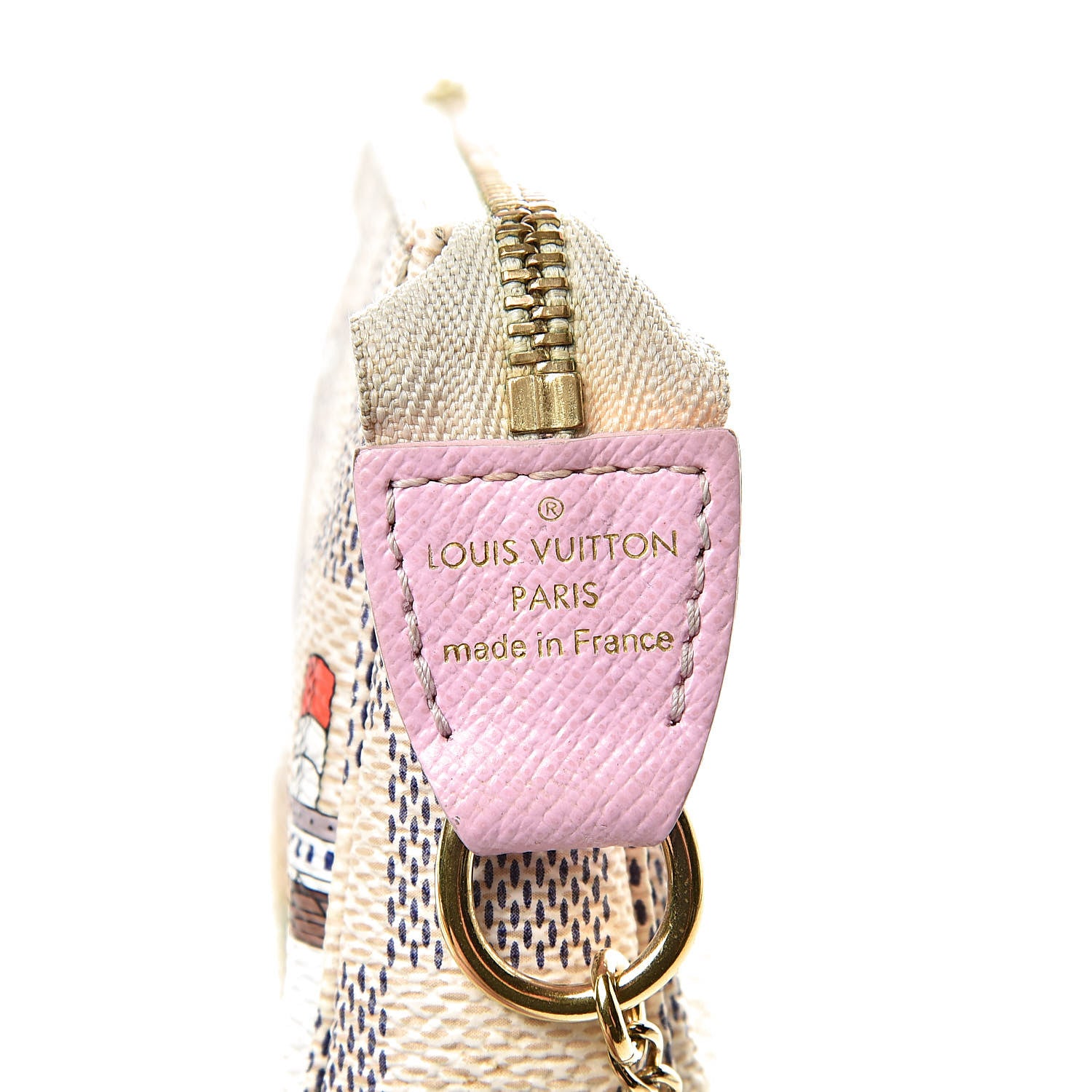 Louis Vuitton Damier Azur 2016 Christmas Animation Mini Pochette Accessories 8 of 11