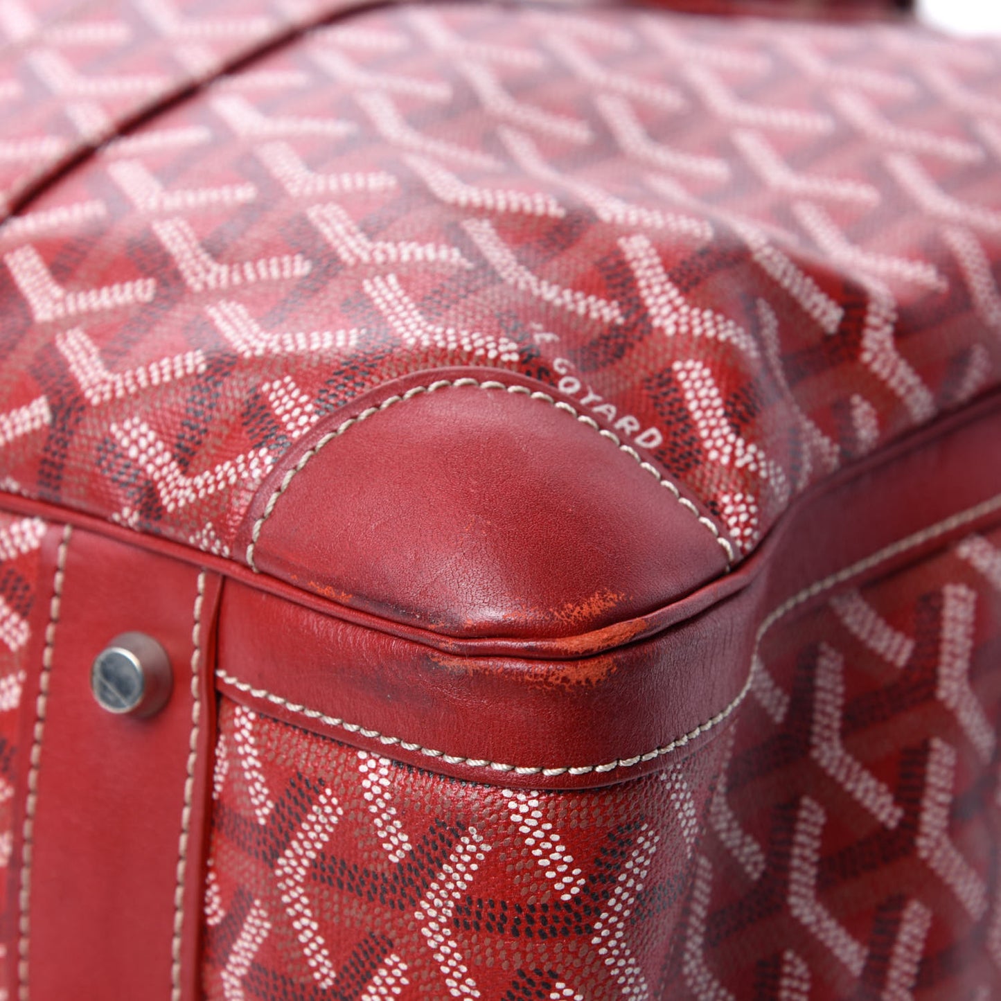 Goyardine Ambassade MM Briefcase Red