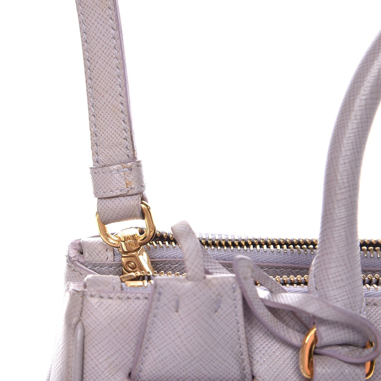 Saffiano Small Galleria Double Zip Tote Glicine