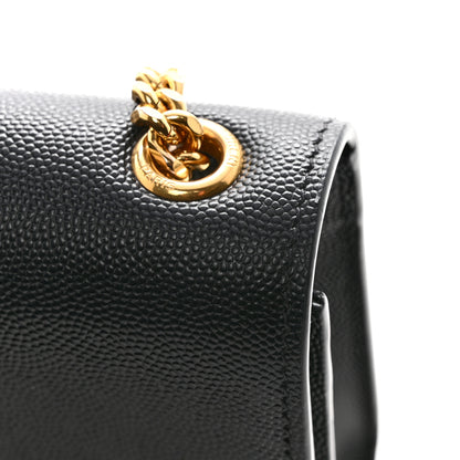 Saint Laurent Grain De Poudre Small Monogram Kate Satchel Black 12 of 14