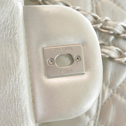 Chanel Lambskin Jumbo Flap Silver 10 of 10