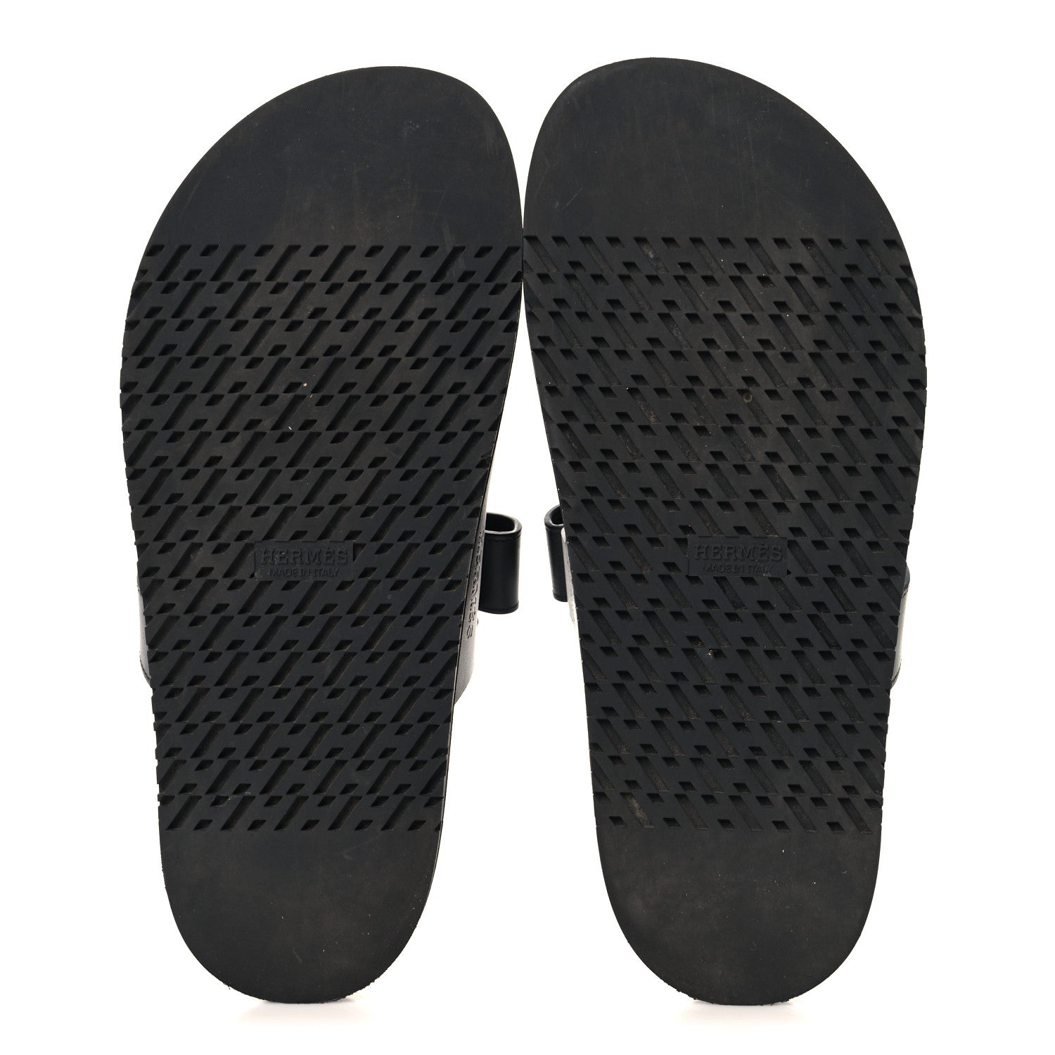 Hermes Calfskin Womens Chypre Sandals 39 Black 6 of 10