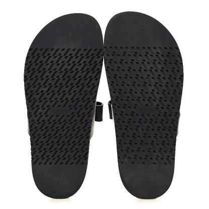 Hermes Calfskin Womens Chypre Sandals 39 Black 6 of 10