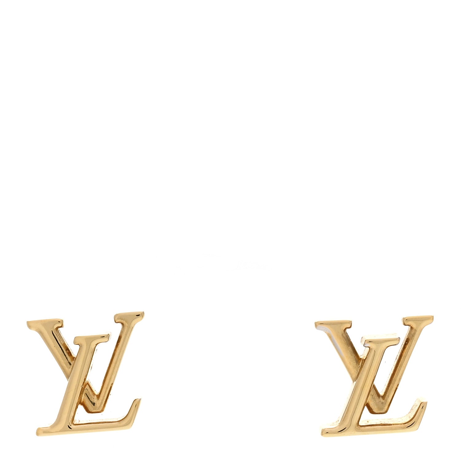 Louis Vuitton Metal LV Iconic Earrings Gold 1 of 4