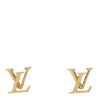 Louis Vuitton Metal LV Iconic Earrings Gold 1 of 4