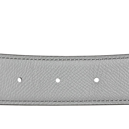 Hermes Epsom 32mm H Belt 80 32 Bleu Lin Etoupe 4 of 5