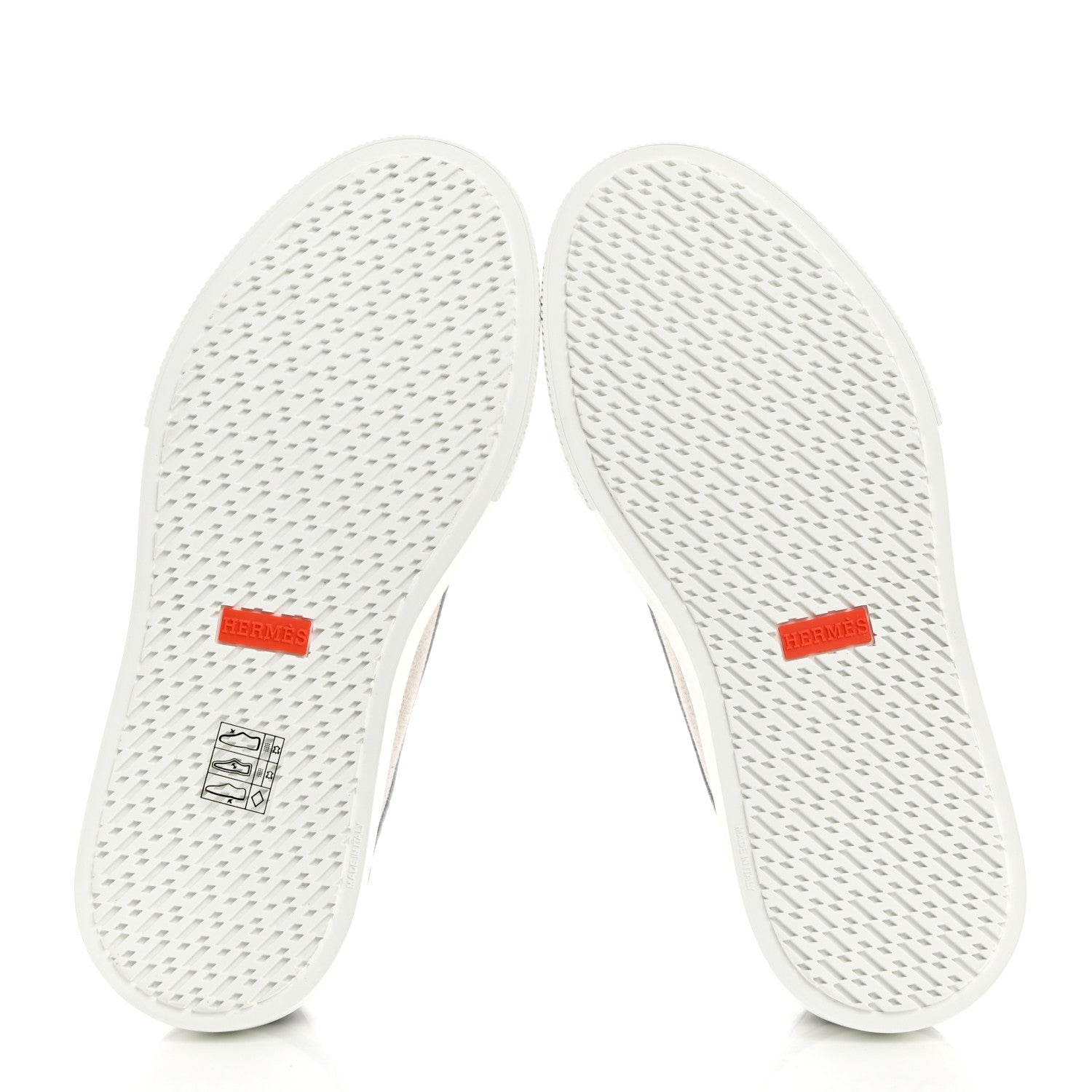 Hermes Canvas Calfskin Get Sneakers 36 Prunoir White 5 of 8