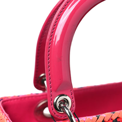 Christian Dior Raffia Patent Medium Lady Dior Multicolor 7 of 7