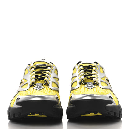 Louis Vuitton Metallic Calfskin Mesh Mens LV Runner Tatic Sneakers 6 Yellow 3 of 9